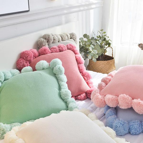 cushion/decorative pillow pompom knit cushion cover solid ivory grey pink green case 45*45cm soft for sofa bed nursery room decorative
cushion/decorative pillow pompom knit cushion cover solid ivory grey pink green case 45*45cm soft for sofa bed nursery room decorative