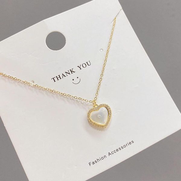 pendant necklaces shell peach heart necklace french girl fritillary small clavicle chain fashion simple and exquisite choker women jewelr, Silver
pendant necklaces shell peach heart necklace french girl fritillary small clavicle chain fashion simple and exquisite choker women jewelr, Silver