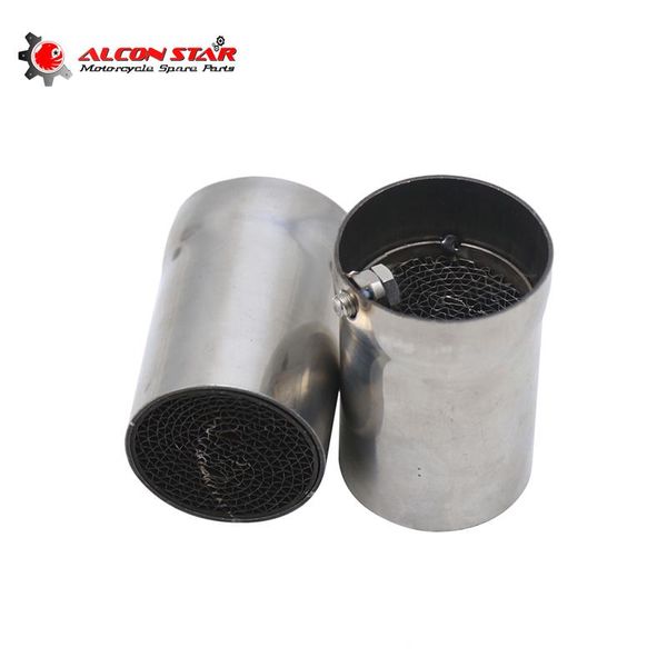 alconstar- 48mm front mid exhaust catalyst db killer baffle for motorcycle muffler middle pipe noise sound eliminator system
alconstar- 48mm front mid exhaust catalyst db killer baffle for motorcycle muffler middle pipe noise sound eliminator system