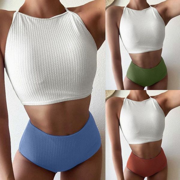 women's swimwear 2021 women solid bikini set push up swimsuit beachwear padded biquini maillot de bain, White;black
women's swimwear 2021 women solid bikini set push up swimsuit beachwear padded biquini maillot de bain, White;black