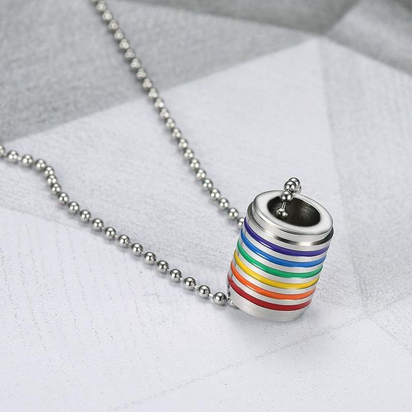 pendant necklaces tainless steel plate pride gay rainbow necklace men fashion couple chain jewelry stainless, Silver
pendant necklaces tainless steel plate pride gay rainbow necklace men fashion couple chain jewelry stainless, Silver