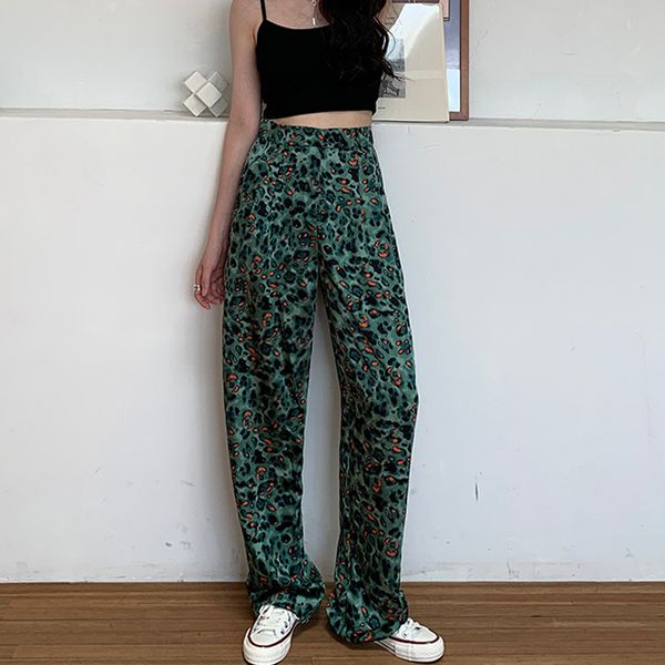 capris high-waist leopard snap drape leg-wide flower women 2021 ins harajuku style curtains summer thin casual pants, Black;white
capris high-waist leopard snap drape leg-wide flower women 2021 ins harajuku style curtains summer thin casual pants, Black;white