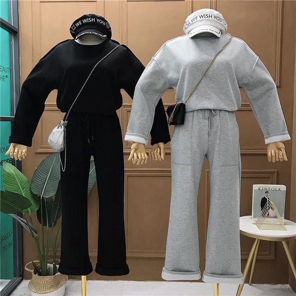two piece dress mooirue winter 2 set women casual thicking streetwear solid o neck pullover+elastic high waist long pants korean style, White
two piece dress mooirue winter 2 set women casual thicking streetwear solid o neck pullover+elastic high waist long pants korean style, White