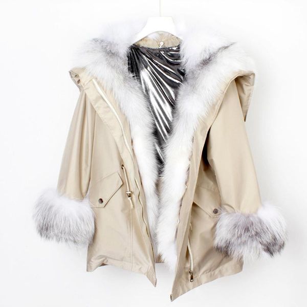 women's fur & faux 2021 winter parka natural collar liner jackets thick warm women real coat long outerwear, Black
women's fur & faux 2021 winter parka natural collar liner jackets thick warm women real coat long outerwear, Black