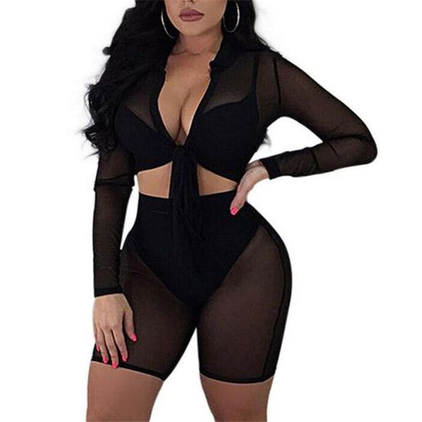 women sheer mesh clothes sets long sleeves see-through fishnet costume suit ladies fashion summer 2pcs women's tracksuits, Gray
women sheer mesh clothes sets long sleeves see-through fishnet costume suit ladies fashion summer 2pcs women's tracksuits, Gray