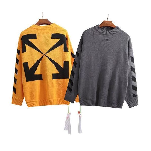 2021 autumn winter new off kirin arm class horse line arrstyle loose long sleeve knitted men's and women's round neck sweater, White;black
2021 autumn winter new off kirin arm class horse line arrstyle loose long sleeve knitted men's and women's round neck sweater, White;black