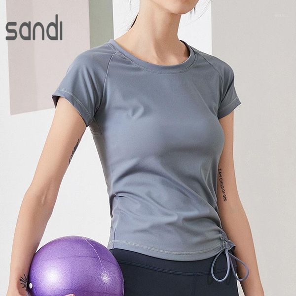 women's t-shirt drawstring yoga running workout short sleeve t-shirts crop fitness shirts gym sports outfit
women's t-shirt drawstring yoga running workout short sleeve t-shirts crop fitness shirts gym sports outfit
