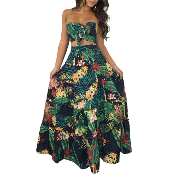 two piece dress women print ruffle crop long skirt 2 set for female summer beach pieces sets skirts, White
two piece dress women print ruffle crop long skirt 2 set for female summer beach pieces sets skirts, White