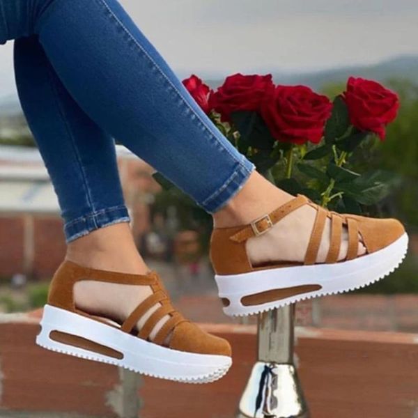 fashion wedge platform sandal woman shoes buckle strap sandals ladies high heels women's summer footwear dress, Black
fashion wedge platform sandal woman shoes buckle strap sandals ladies high heels women's summer footwear dress, Black