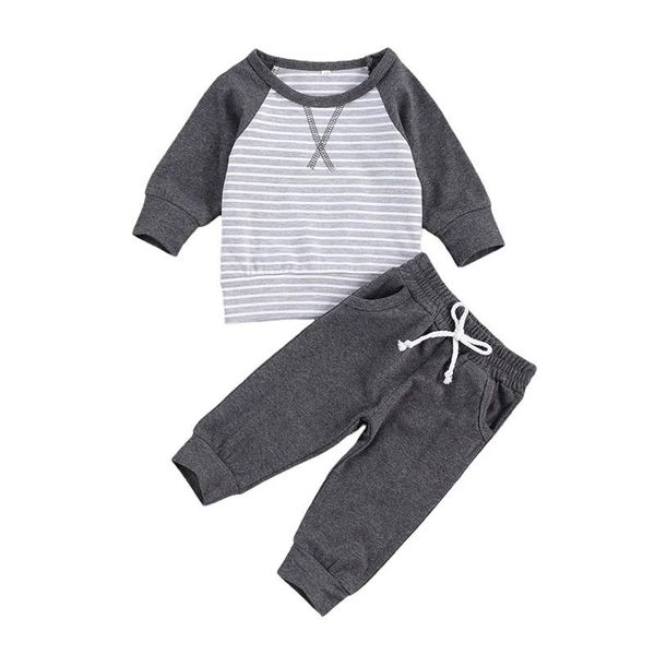 clothing sets 2pcs kids baby boy girls stripe long sleeve +long pants suit casual loose, White
clothing sets 2pcs kids baby boy girls stripe long sleeve +long pants suit casual loose, White