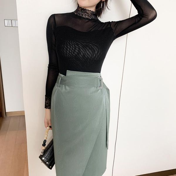 women's blouses & shirts 2021 modis streetwear knitted women winter blouse long sleeve good elastic black casual elegant korean sh, White
women's blouses & shirts 2021 modis streetwear knitted women winter blouse long sleeve good elastic black casual elegant korean sh, White