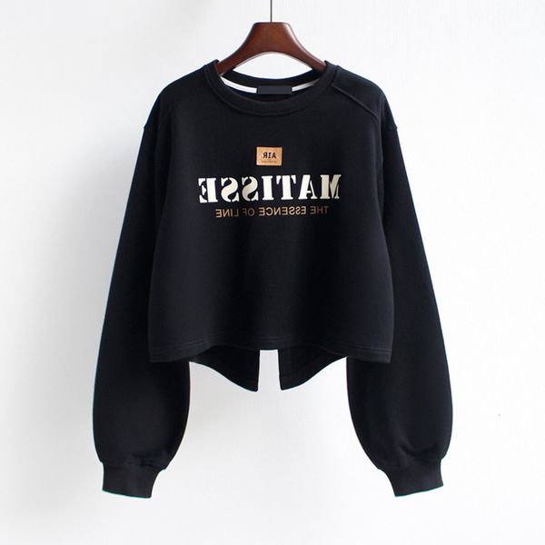 sweater sense of spring loose thin quality high waist short coat, Black
sweater sense of spring loose thin quality high waist short coat, Black