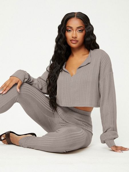 drop shoulder crop & leggings t8mu#, White
drop shoulder crop & leggings t8mu#, White