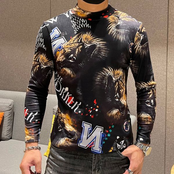 men's polos animal print t-shirt, high neck long sleeve clothing, veet, luxury, double-sided, german veet, White;black
men's polos animal print t-shirt, high neck long sleeve clothing, veet, luxury, double-sided, german veet, White;black
