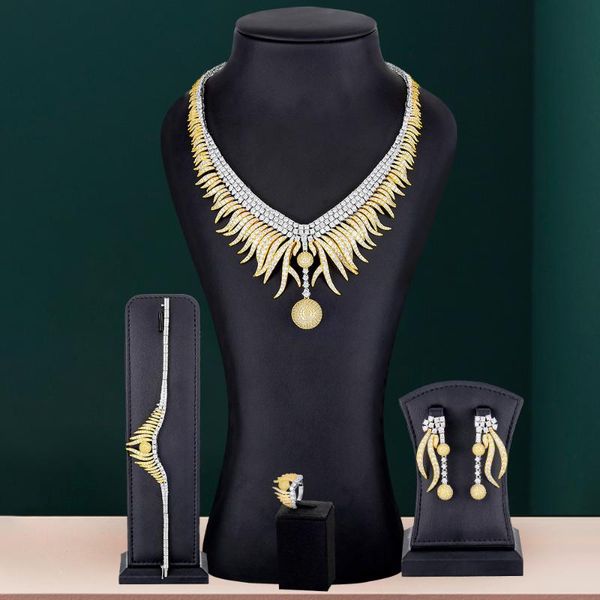 earrings & necklace godki disco ball charms 4pc african jewelry set for women party gift dubai cubic zircon nigeria wedding sets, Silver
earrings & necklace godki disco ball charms 4pc african jewelry set for women party gift dubai cubic zircon nigeria wedding sets, Silver