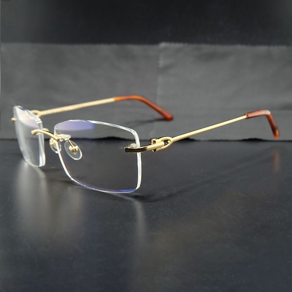 design sunglasses rimless clear eye frames mens transparent optical spectacles metal deisgner eyewear fill prescription 93qk, White;black
design sunglasses rimless clear eye frames mens transparent optical spectacles metal deisgner eyewear fill prescription 93qk, White;black