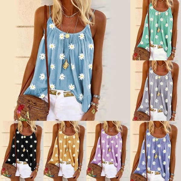 women's tanks & camis t-shirt daisy printed camisole fashion female summer casual loose sleeveless girls sweet plus size, White
women's tanks & camis t-shirt daisy printed camisole fashion female summer casual loose sleeveless girls sweet plus size, White