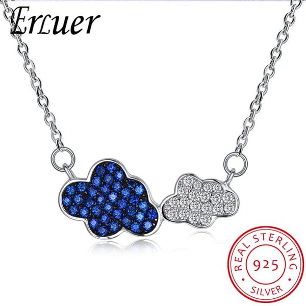 pendant necklaces erluer brand lover mother gift blue zirconia clouds party fashion for women jewelry, Silver
pendant necklaces erluer brand lover mother gift blue zirconia clouds party fashion for women jewelry, Silver