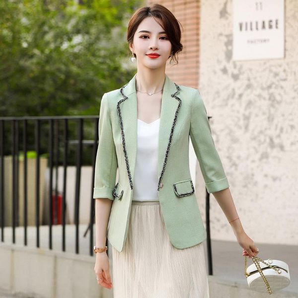 women's suits & blazers fabric elegant green half sleeve jackets coat for women ol styles business work wear outwear blaser top, White;black
women's suits & blazers fabric elegant green half sleeve jackets coat for women ol styles business work wear outwear blaser top, White;black