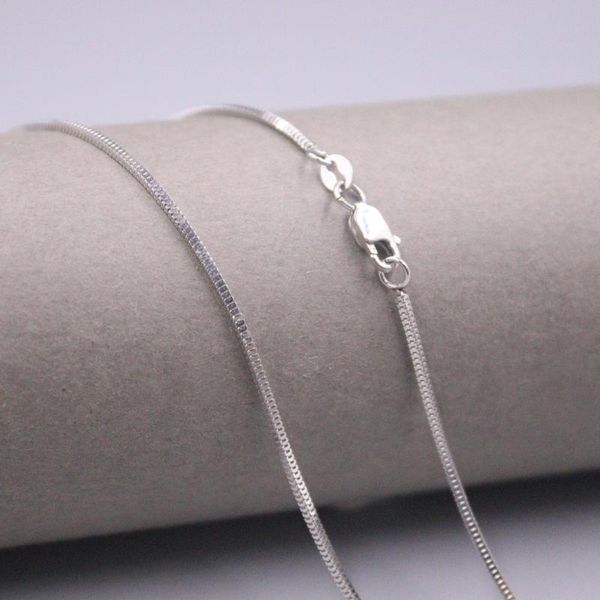 chains au750 real 18k white gold chain neckalce for women female 1.0mm box link choker necklace 18''l jewelry, Silver
chains au750 real 18k white gold chain neckalce for women female 1.0mm box link choker necklace 18''l jewelry, Silver