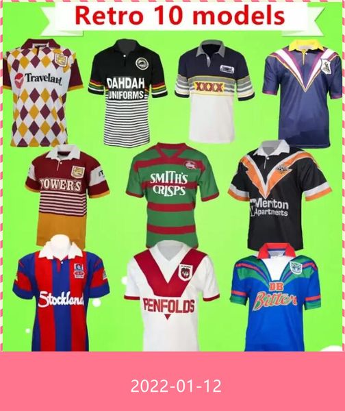 s-5xl retro rugby league jersey panthers broncos knight warrior melbourne west tiger rabbits cowboys george classic vintage shirts dd, Black;gray
s-5xl retro rugby league jersey panthers broncos knight warrior melbourne west tiger rabbits cowboys george classic vintage shirts dd, Black;gray