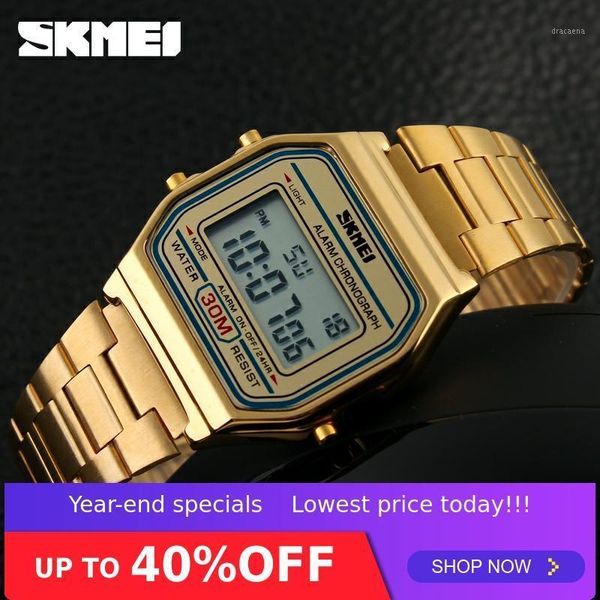 digital watch fashion casual sport men stainless steel strap led display watches waterproof 3bar reloj hombre 1123 wristwatches, Slivery;brown
digital watch fashion casual sport men stainless steel strap led display watches waterproof 3bar reloj hombre 1123 wristwatches, Slivery;brown