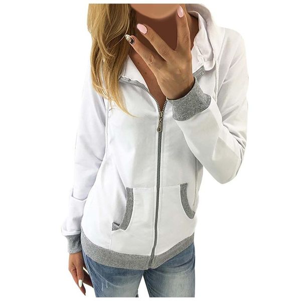 women's jackets women long sleeve patchwork thin skinsuits hooded zipper pockets sport coat autumn jacket chaqueta mujer#f3, Black;brown
women's jackets women long sleeve patchwork thin skinsuits hooded zipper pockets sport coat autumn jacket chaqueta mujer#f3, Black;brown