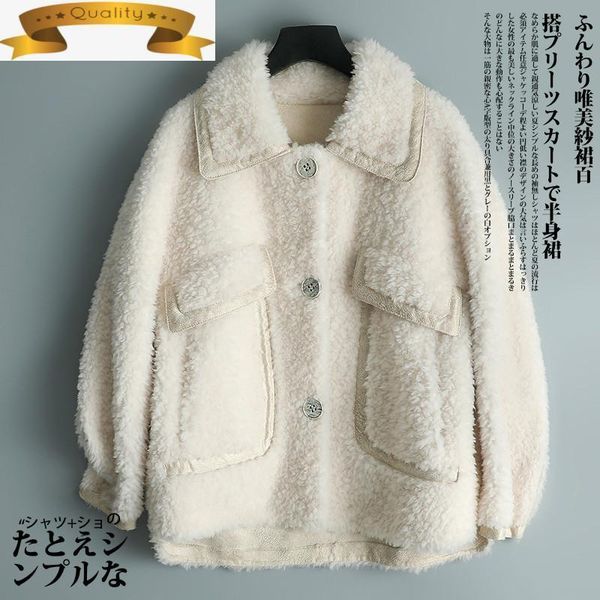 women's fur & faux real women coat winter jacket sheep shearing 100% wool coats and jackets korean luxury clothes 2021 tlr2101 kj7833, Black
women's fur & faux real women coat winter jacket sheep shearing 100% wool coats and jackets korean luxury clothes 2021 tlr2101 kj7833, Black