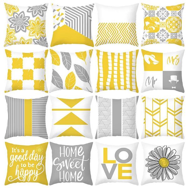 cushion/decorative pillow grey geometric cushion cover 45x45 letters striped pattern decorative pillowcase yellow polyester sofa cushions
cushion/decorative pillow grey geometric cushion cover 45x45 letters striped pattern decorative pillowcase yellow polyester sofa cushions