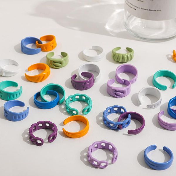 wedding rings candy color dripping oil star pattern knuckle women's multicolor korean charms hand painted irregular female jewelry, Slivery;golden
wedding rings candy color dripping oil star pattern knuckle women's multicolor korean charms hand painted irregular female jewelry, Slivery;golden