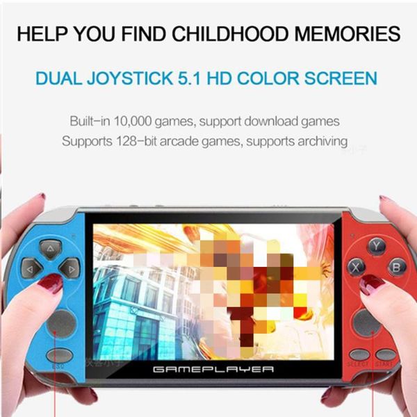 games handheld game console portable players for ps1 5.1 inch screen 128 bit