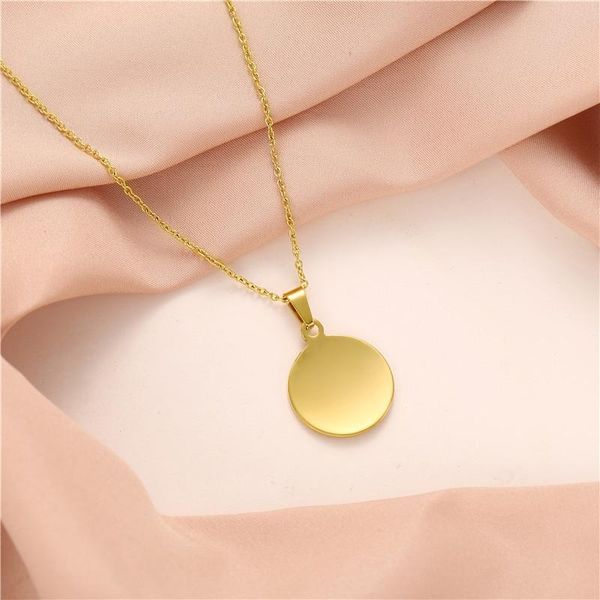 chains necklace woman round necklaces women wafer jewellery ladies geometric lovers gold color trendy cute stainless steel halskette, Silver
chains necklace woman round necklaces women wafer jewellery ladies geometric lovers gold color trendy cute stainless steel halskette, Silver
