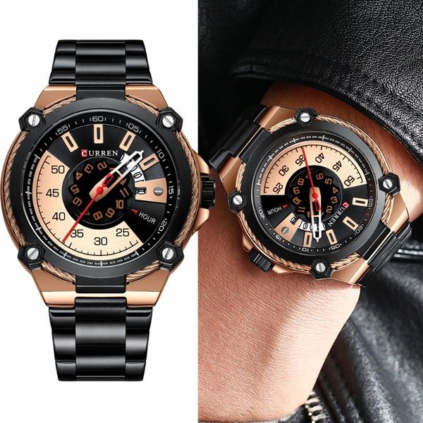 wristwatches curren fashion business stainless steel watch men's luxury creative design waterproof men watches causal auto date male cl, Slivery;brown
wristwatches curren fashion business stainless steel watch men's luxury creative design waterproof men watches causal auto date male cl, Slivery;brown
