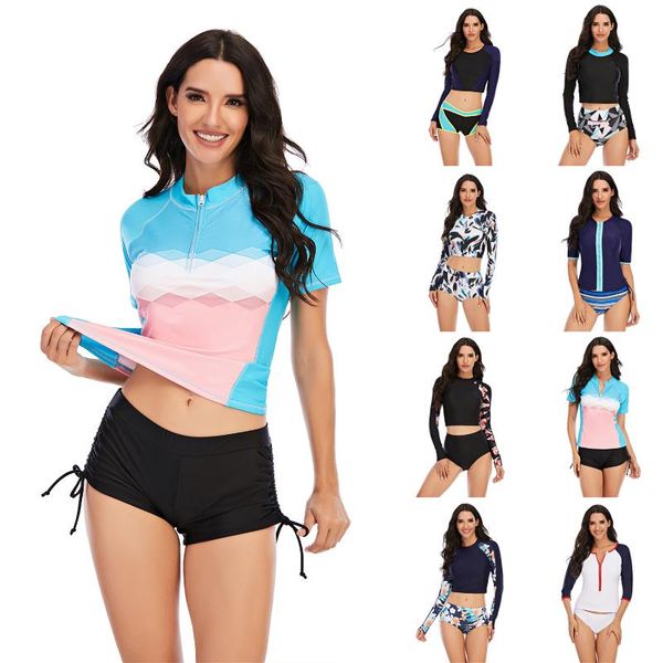 two piece rashguard 2021 long sleeve swimwear women print bathing suit beach wear back cut surf shirt spa monokini one-piece suits
two piece rashguard 2021 long sleeve swimwear women print bathing suit beach wear back cut surf shirt spa monokini one-piece suits