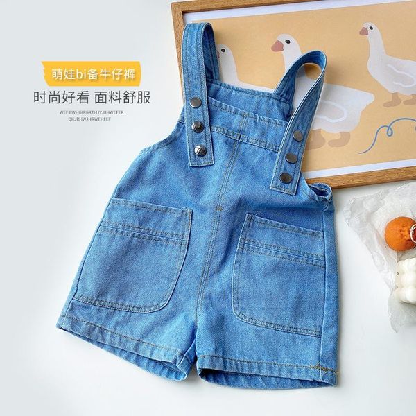jumpsuits kids boys girls overalls summer children's casual solid denim short 2-7 y baby korean loose pants, Blue
jumpsuits kids boys girls overalls summer children's casual solid denim short 2-7 y baby korean loose pants, Blue