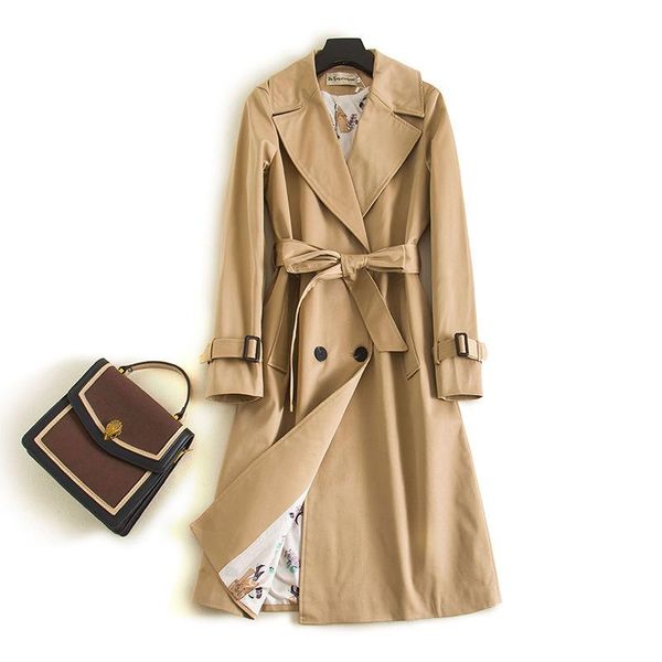 women's trench coats 2021 women jacket spring long light coat warm lapel female windbreaker sleeve lady casual m111, Tan;black
women's trench coats 2021 women jacket spring long light coat warm lapel female windbreaker sleeve lady casual m111, Tan;black