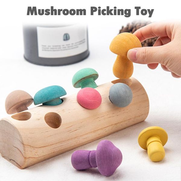 wooden rainbow blocks mushroom picking game montessori educational baby toys developmental shape matching assembly grasp small animal suppli
wooden rainbow blocks mushroom picking game montessori educational baby toys developmental shape matching assembly grasp small animal suppli