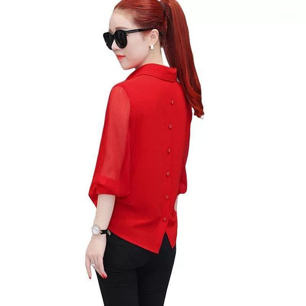 women's blouses & shirts 2021 -3xl plus size women spring summer style chiffon casual turn-down collar white red feminine
women's blouses & shirts 2021 -3xl plus size women spring summer style chiffon casual turn-down collar white red feminine
