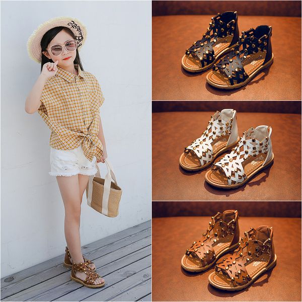 new 2021 summer new korean girls roman sandals toe slip childrens fashion princess shoes rivet sandals breathable light, Black
new 2021 summer new korean girls roman sandals toe slip childrens fashion princess shoes rivet sandals breathable light, Black