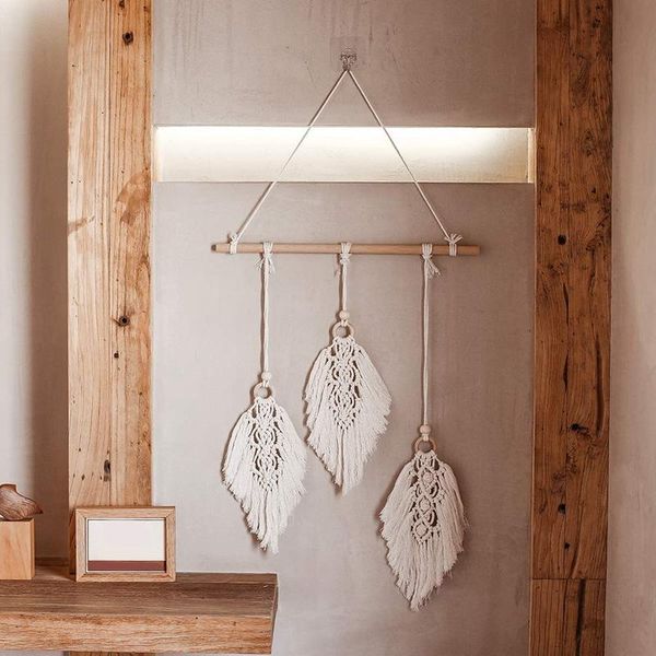 tapestries macrame boho hanging wall decor bohemian chic handmade woven feather leaf tapestry dreamcatcher for home decoration
tapestries macrame boho hanging wall decor bohemian chic handmade woven feather leaf tapestry dreamcatcher for home decoration