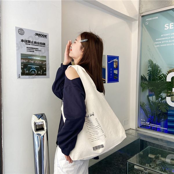 simple lettered women shopping handbags casual large capacity female shoulder vest bag student girls reusable canvas book tote l
simple lettered women shopping handbags casual large capacity female shoulder vest bag student girls reusable canvas book tote l