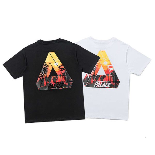 summer fashion brand t shirt triangle sunset afterglow printing for men and women loose short-sleeved couples, White;black
summer fashion brand t shirt triangle sunset afterglow printing for men and women loose short-sleeved couples, White;black