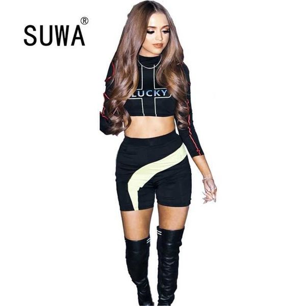 letter printed tracksuit women sets clothes spring summer arrival long sleeve pullover crop skinny shorts 2 pieces 210525, White
letter printed tracksuit women sets clothes spring summer arrival long sleeve pullover crop skinny shorts 2 pieces 210525, White