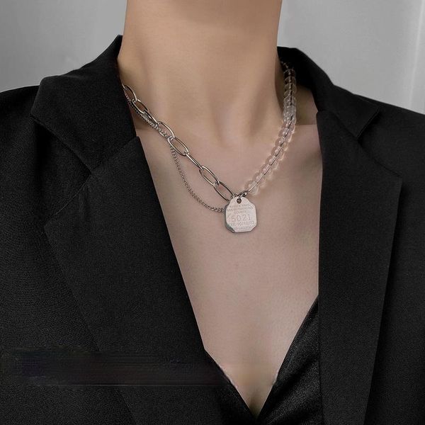 pendant necklaces u-magical asymmetric transparent beaded irregular metal letter necklace for women chunky chain jewellery, Silver
pendant necklaces u-magical asymmetric transparent beaded irregular metal letter necklace for women chunky chain jewellery, Silver