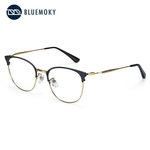 fashion sunglasses frames bluemoky titanium glasses frame women round prescription eyeglasses men vintage myopia optical eyewear 8758d, Black
fashion sunglasses frames bluemoky titanium glasses frame women round prescription eyeglasses men vintage myopia optical eyewear 8758d, Black