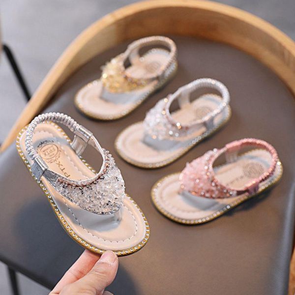 sandals summer girls glitter soft soled anti-slip children kids shoes rhinestone beach, Black;red
sandals summer girls glitter soft soled anti-slip children kids shoes rhinestone beach, Black;red