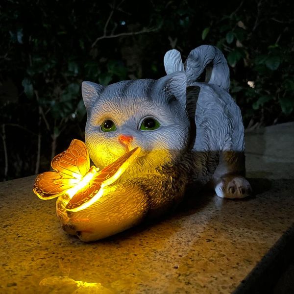 solar lamps cat statues butterfly light-waterproof lamp, outdoor resin statue animal sculpture, automatic on/off night light
solar lamps cat statues butterfly light-waterproof lamp, outdoor resin statue animal sculpture, automatic on/off night light