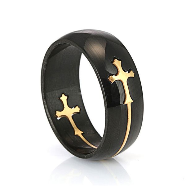 titanium detachable cross japanese and korean trendy male punk stainless steel black gold ring 3685, Silver
titanium detachable cross japanese and korean trendy male punk stainless steel black gold ring 3685, Silver