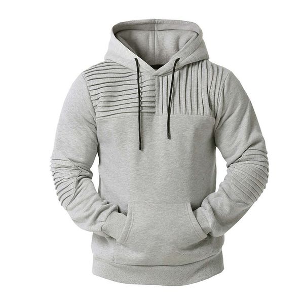 men's autumn and winter versatile pleated quilted sports leisure hoodie jacket, Black
men's autumn and winter versatile pleated quilted sports leisure hoodie jacket, Black