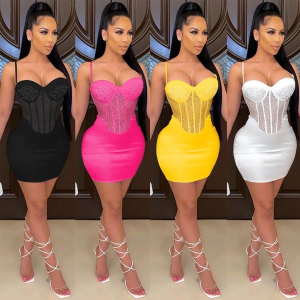 casual dresses sling wrapped breast mesh rhinestone solid color one-piece dress, Black;gray
casual dresses sling wrapped breast mesh rhinestone solid color one-piece dress, Black;gray